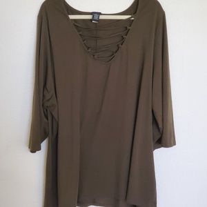 Torrid Criss Cross Blouse